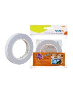 Banda dublu adeziva cu adeziv permanent, 12mm x 12 m, Stick"n Extra-Sticky