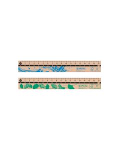 RIGLA LEMN 17CM GREENLINE