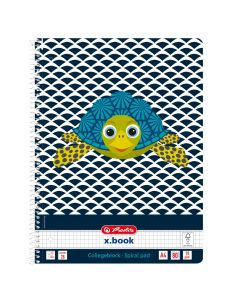CAIET A4 80F SPIRALA PATRATELE CUTE ANIMALS MOTIV TURTLE