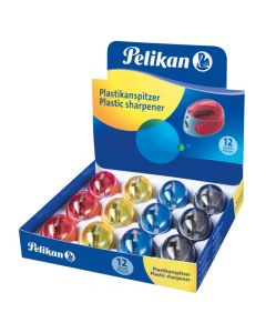 ASCUTITOARE PLASTIC CU CONTAINER, DIVERSE CULORI, PREZENTARE IN CUTIE
