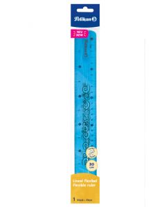 RIGLA FLEXIBILA 30CM CULORI ASORTATE, ALBASTRU SI ROZ