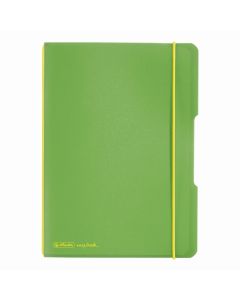CAIET MY.BOOK FLEX A5 40F DICTANDO VERDE DESCHIS TRANSPARENT CU LOGO NEGRU