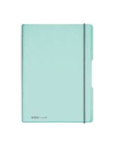CAIET MY.BOOK FLEX A4 2X40F 80GR DICTANDO+PATRATELE, TURCOAZ TRANSPARENT CU LOGO ALB