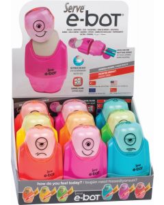 E-BOT COMBO, RADIERA + ASCUTITOARE, PREZENTARE PE DISPLAY 9 BUCATI