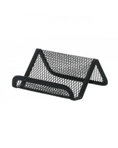 Suport metalic Mesh, pentru carti de vizita, Q-Connect - negru