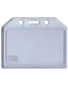Buzunar PVC flexibil, pentru ID carduri, 105 x  74mm, orizontal, 5 buc/set, KEJEA - transparent