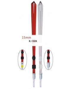 Lanyard textil, 15mm latime, KEJEA - rosu