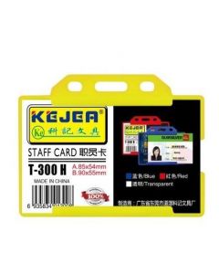 Suport PP-PVC rigid, pentru ID carduri, 85 x 54mm, orizontal, 5 buc/set, KEJEA - transparent