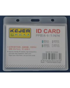 Suport PP water proof, pentru carduri, 105 x  74mm, orizontal, 5 buc/set, KEJEA - transparent