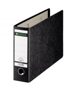 Biblioraft LEITZ 180, carton, A4 landscape, 80mm, negru