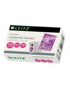 Folie laminare LEITZ, la cald, 54x86 mm, 125 mic, 100 buc/set