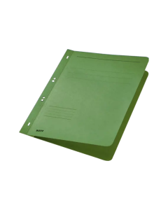 Dosar cu sina Leitz 1/1, carton, A4, cu capse, 170 coli, verde