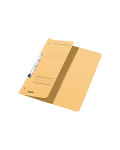 Dosar cu sina Leitz 1/2, carton, A4, incopciat, 170 coli, kraft