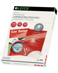 Folie laminare LEITZ UDT, la cald, A4, 175 mic, 100 buc/ set
