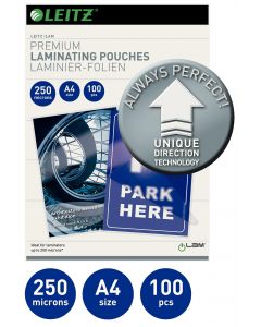 Folie laminare LEITZ UDT, la cald, A4, 250 mic, 100 buc/ set