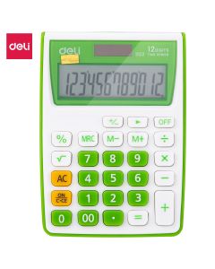 CALCULATOR BUZUNAR 12DIG ALB-VERDE 1122 DELI