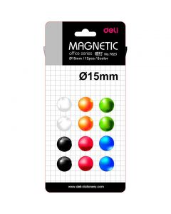 MAGNETI WHITEBOARD 15MM 12 BUC/SET DELI