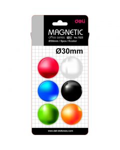 MAGNETI WHITEBOARD 30MM 6 BUC/SET DELI