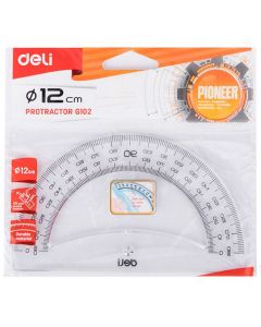 RAPORTOR 180GRADE 12CM TRANSPARENT DELI