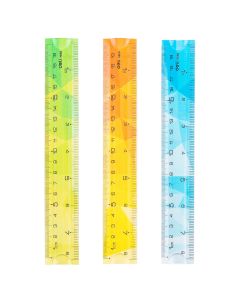 RIGLA 20CM MULTICOLORA FLEXIBILA DELI