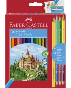 CREIOANE COLORATE 36+3+1 CULORI ECO FABER-CASTELL