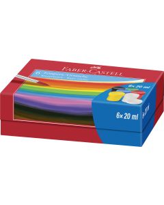 GUASE 6 CULORI 20ML FABER-CASTELL