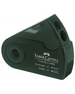 ASCUTITOARE PLASTIC DUBLA SLEEVE VERDE FABER-CASTELL