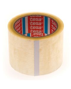 BANDA ADEZIVA TRANSPARENTA 66M 75MM ADEZIV CAUCIUC SINTETIC TESA
