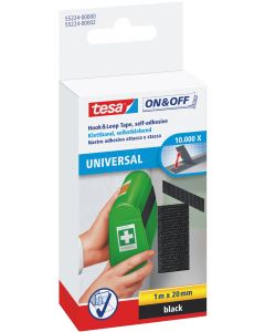 BANDA ADEZIVA CU ARICI 1M*20MM NEAGRA TESA