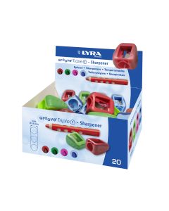 Ascutitoare simpla, LYRA Groove Triple One, pentru creioane colorate Maxi