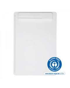 Clipboard simplu A4, din plastic reciclat, ECO MAUL Go - alb