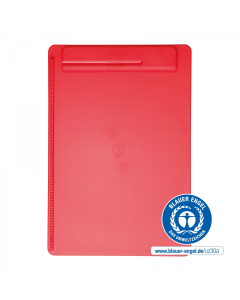 Clipboard simplu A4, din plastic reciclat, ECO MAUL Go - rosu