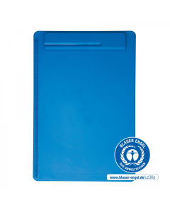 Clipboard simplu A4, din plastic reciclat, ECO MAUL Go - albastru
