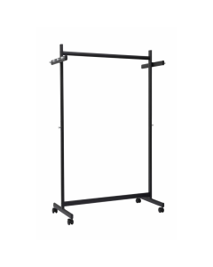 Suport pentru haine mobil, din metal, 115,5 x 172,5 x 50,8 cm, MAUL Samba - negru