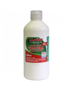 Tempera lavabila, 500ml, Alpino - alba