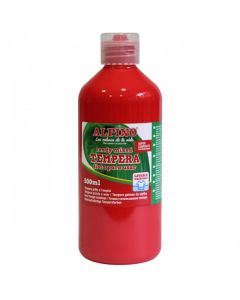 Tempera lavabila, 500ml, Alpino - rosie