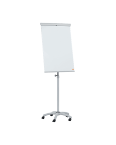 Flipchart mobil NOBO Essentials, otel lacuit, magnetic, alb