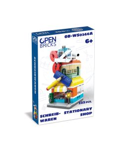 Set de constructie de jucarie - Magazin de Papetarie (222 piese)