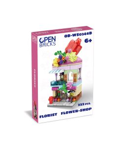 Set de constructie de jucarie - Florarie (232 piese)