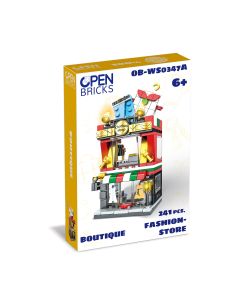 Set de constructie de jucarie - Magazin de haine (241 piese)