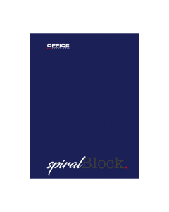 Caiet cu spirala, A4, 80 file - 70g/mp, coperti carton, albastra, Office Products - dictando