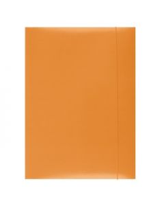 Mapa din carton plastifiat cu elastic, 300gsm, Office Products - orange