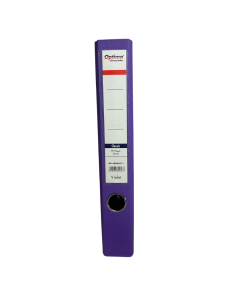 Biblioraft A4, plastifiat PP/paper, margine metalica, 50 mm, Optima Classic - violet