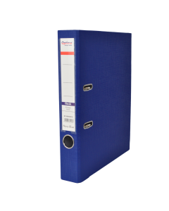 Biblioraft A4, plastifiat PP/paper, margine metalica, 50 mm, Optima Classic - bleumarin