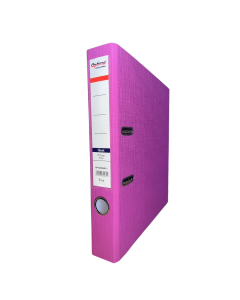 Biblioraft A4, plastifiat PP/paper, margine metalica, 50 mm, Optima Classic - rose