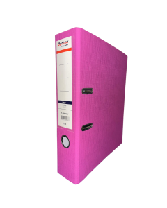 Biblioraft A4, plastifiat PP/paper, margine metalica, 75 mm, Optima Classic - rose