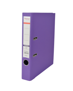 Biblioraft A4, plastifiat PP/PP, margine metalica, 50 mm, Optima Premium - violet
