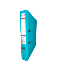 Biblioraft A4, plastifiat PP/PP, margine metalica, 50 mm, Optima Premium - turcoaz