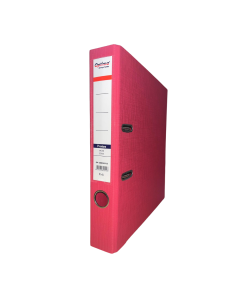 Biblioraft A4, plastifiat PP/PP, margine metalica, 50 mm, Optima Premium - pink