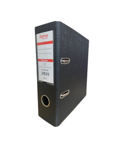 Biblioraft A5, plastifiat PP/PP, 75 mm, Optima Premium - negru